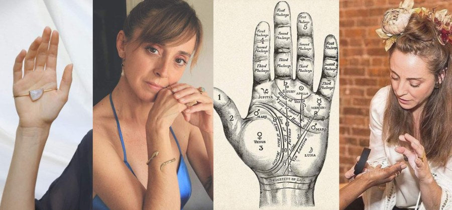 Hand reading and palmistry inspired jewelry by Izaskun Zabala