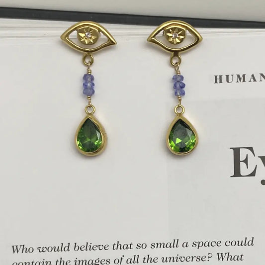 All-Seeing Eyes Drop Earrings