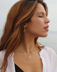 Izaskun Zabala jewelry marquise cut garnet delicate necklace